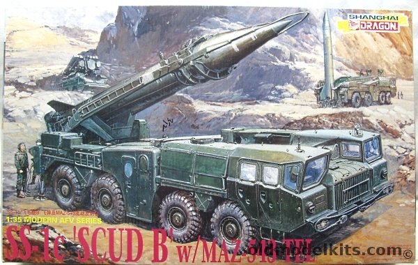 Dragon 1/35 SS-1C Scud B with MAZ-543 TEL - USSR / Iraq / Poland / East Germany / Czechoslovakia, 3520 plastic model kit